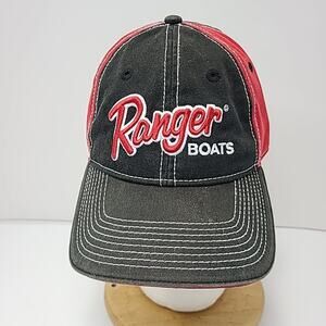 Ranger Boats The Game Embroidered Black Red Flippin Arkansas Strapback Hat Cap
